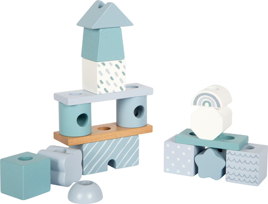 small foot Stapelhaus Blau – kreative Stapelvarianten mit Holzbausteinen