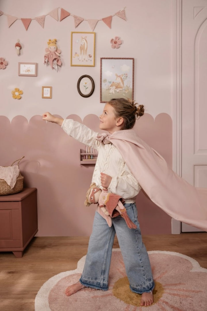 Poupée à câliner Super-héroïne Rose 35 cm – Cadeau pour petites héroïnes