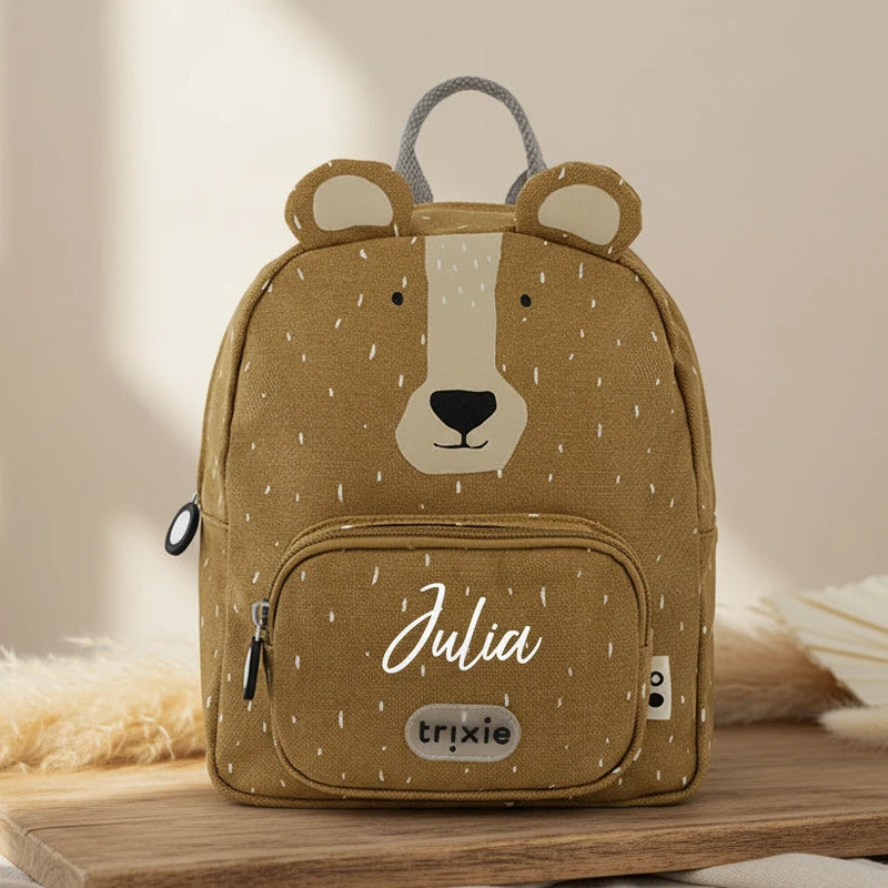 Kleiner Trixie Kinderrucksack Herr Bär mit Tierdesign – Rucksack für Kita und Ausflüge