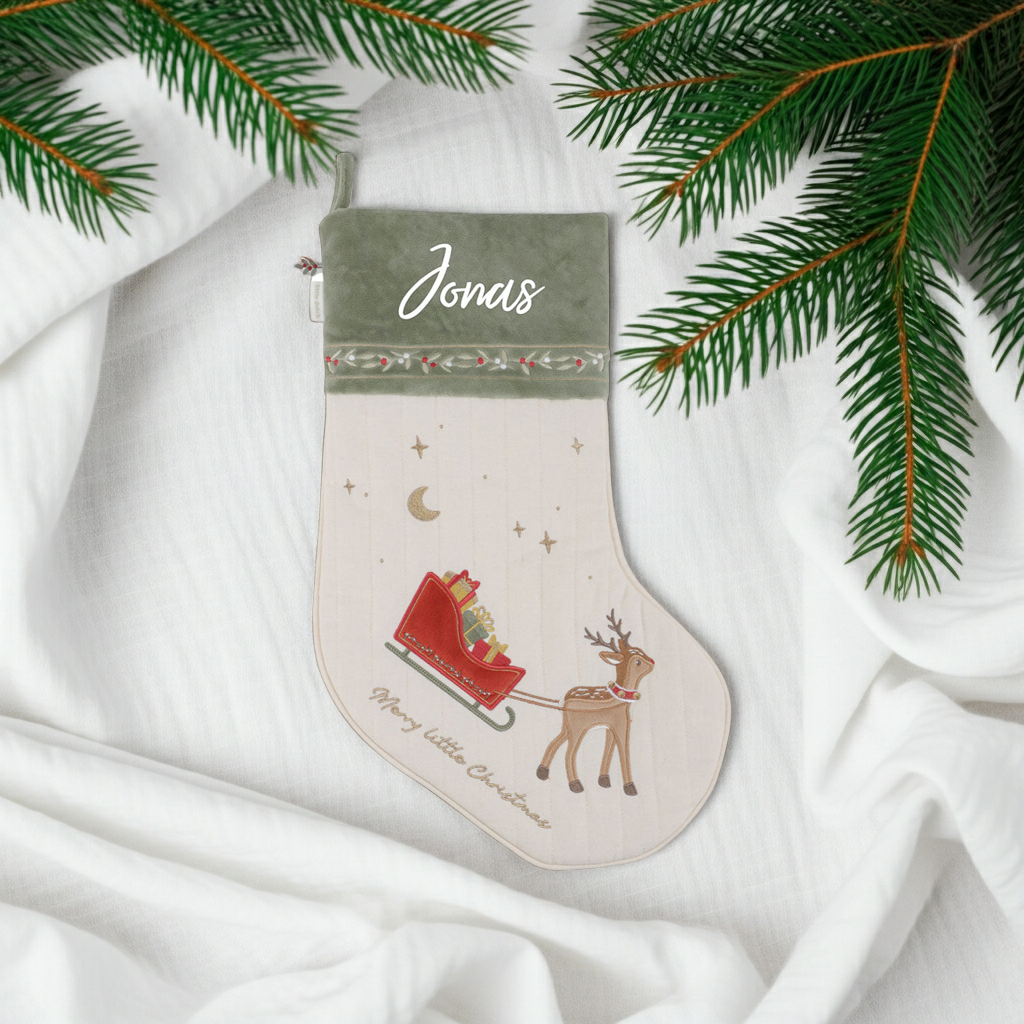 Little Dutch Weihnachtsstrumpf mit festlichen Stickmotiven