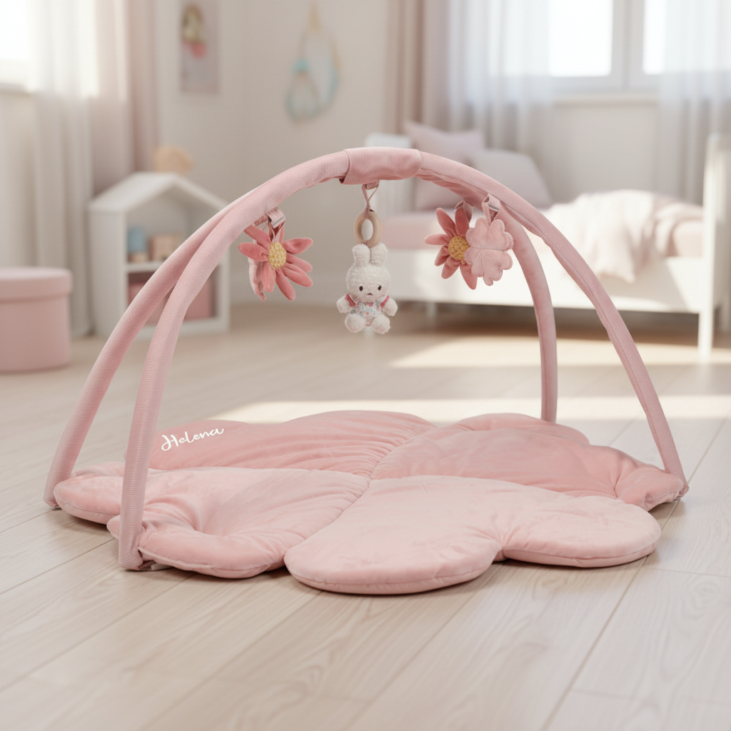 Miffy x Tiamo Spieldecke Lucky Blossom mit Spielbogen