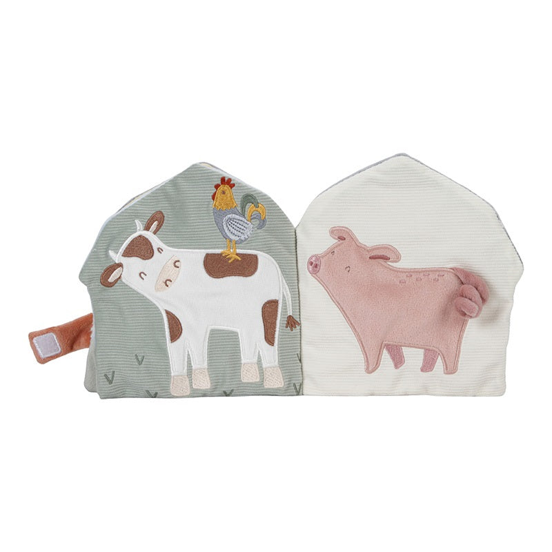 Libro di stoffa con attività Little Farm