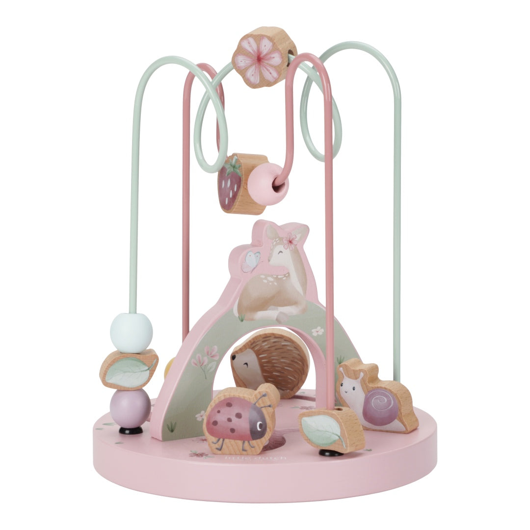 Little Dutch Fairy Garden Aktivitätsspirale aus Holz – 18 × 18 × 22,2 cm
