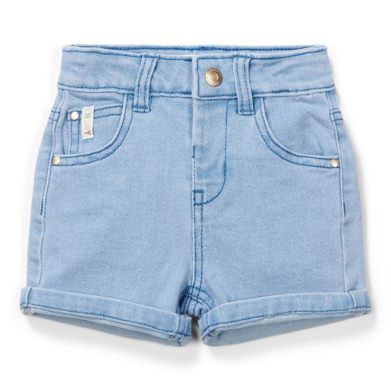 Kurze Jeanshose Denim von Little Dutch in Blau – Produktansicht