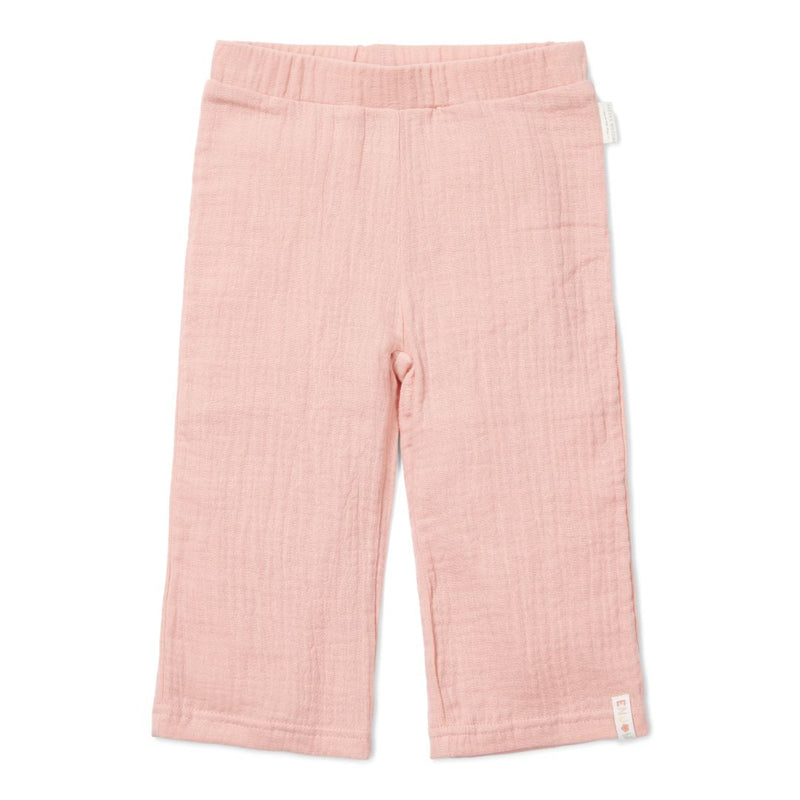 Little Dutch Musselinhose Flower Pink aus Bio-Baumwolle