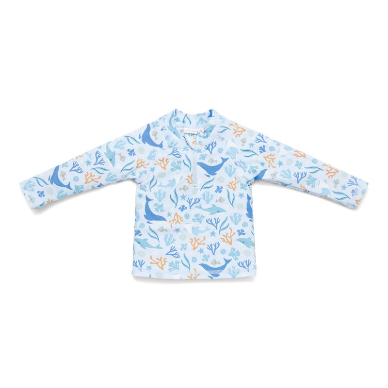 T-shirt de bain manches longues Ocean Dreams Blue | Little Dutch