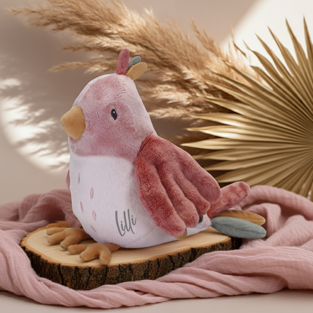 Knuffel vogel Flowers & Butterflies – vanaf de geboorte