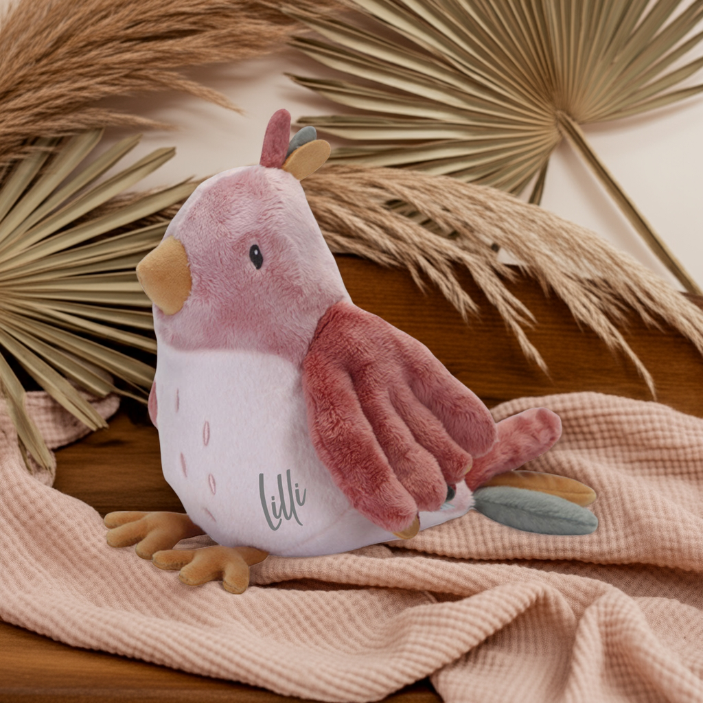 Knuffel vogel Flowers & Butterflies – vanaf de geboorte