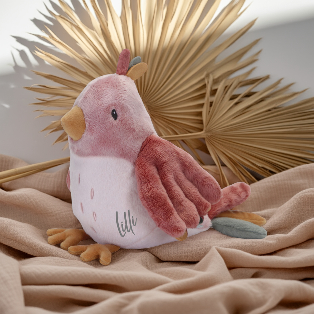 Knuffel vogel Flowers & Butterflies – vanaf de geboorte