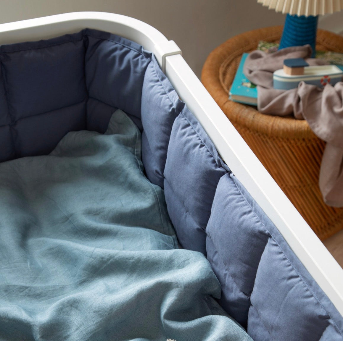 Sebra Bettnestchen mit Kapokfüllung Nordic Blue