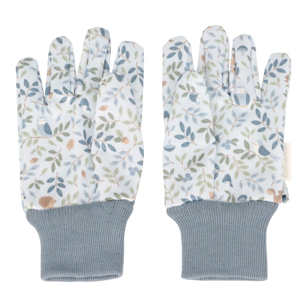Little Dutch Gartenhandschuhe Forest Friends – Produktansicht mit Waldmotiv