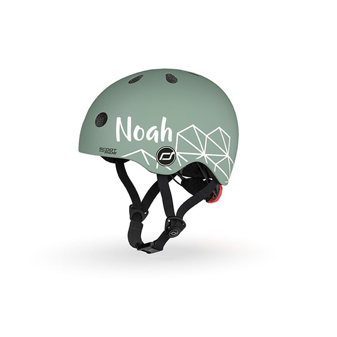 Casco XXS líneas gráficas verdes | Scoot and Ride
