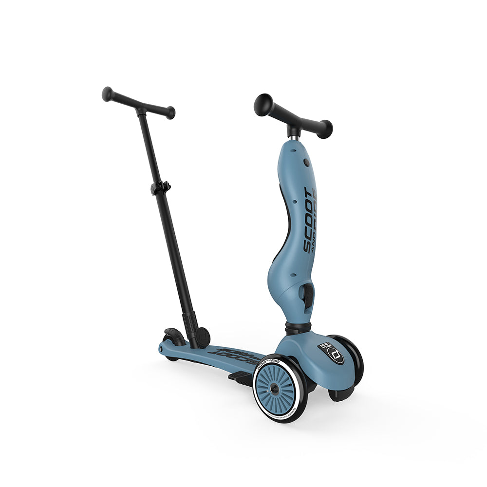 Highwaykick 1 Push & Go staal | Scoot and Ride