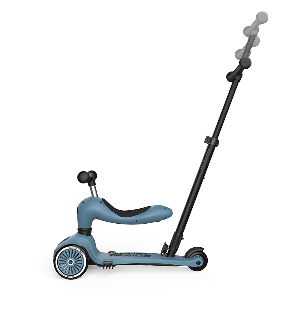 Highwaykick 1 Push & Go staal | Scoot and Ride