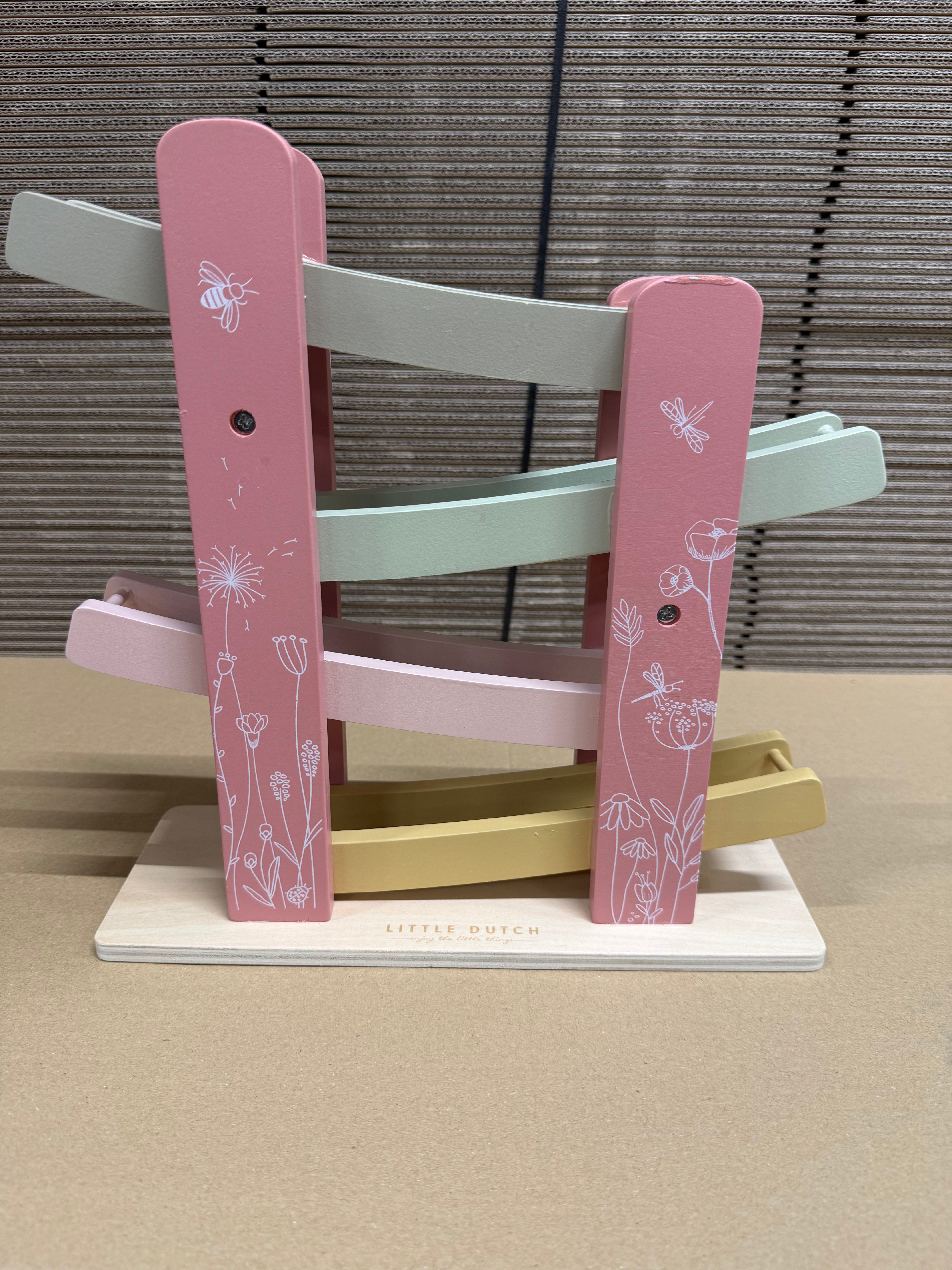 Detailaufnahme der Little Dutch Holzrollbahn Wild Flowers als B-Ware – Ansicht 5