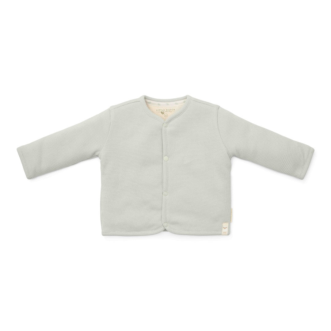 Little Dutch Babyjacke Waffle Soft Green aus der Little Farm Linie