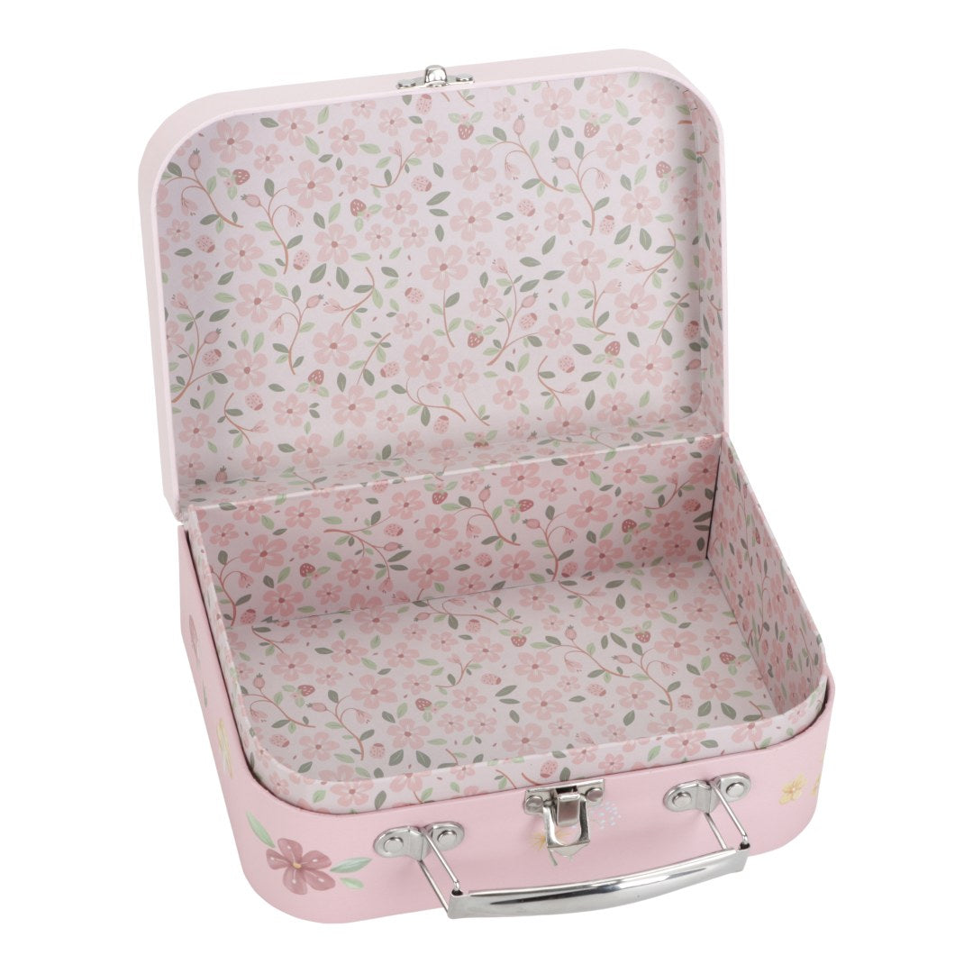 Fairy Garden Kofferset Rosa – zwei Spielkoffer mit Blumenmotiven und Metallgriffen