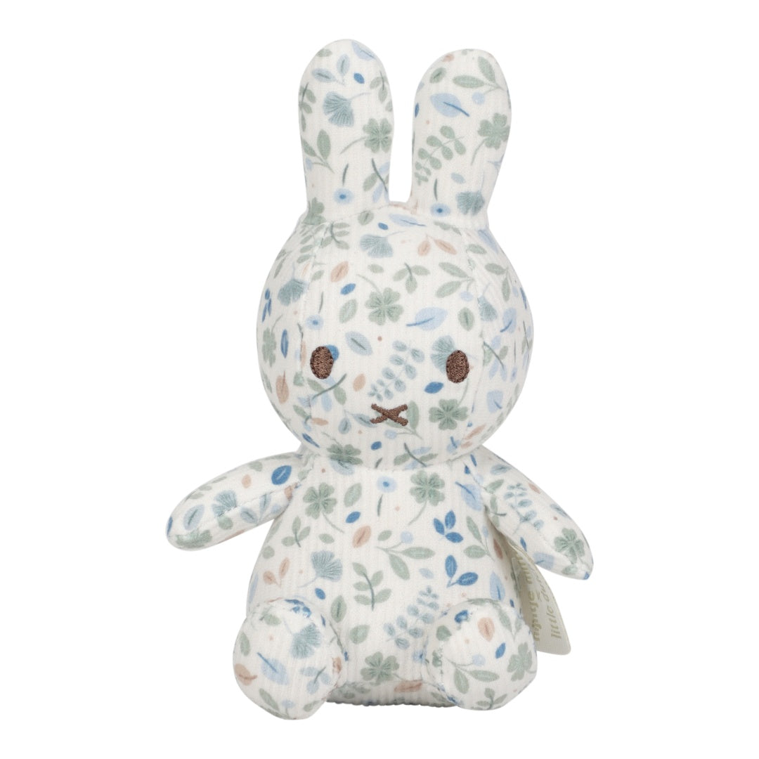 Miffy Kuscheltier Lucky Leaves 15 cm – Vorderansicht mit All-over-Muster