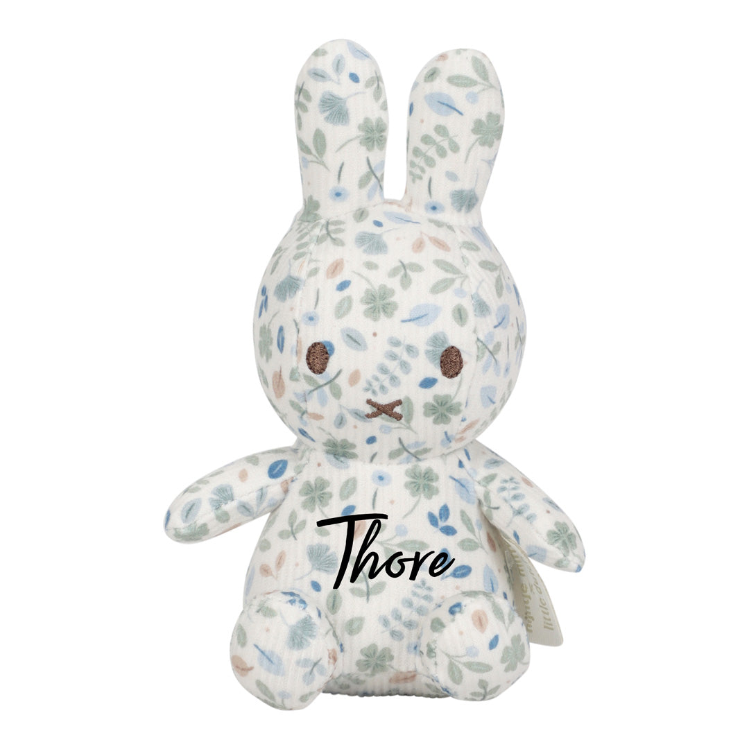 Miffy Kuscheltier Lucky Leaves 15 cm mit personalisiertem Namen – Beispielansicht