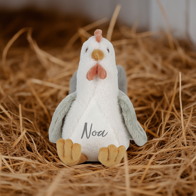 Knuffel kip Little Farm 17 cm