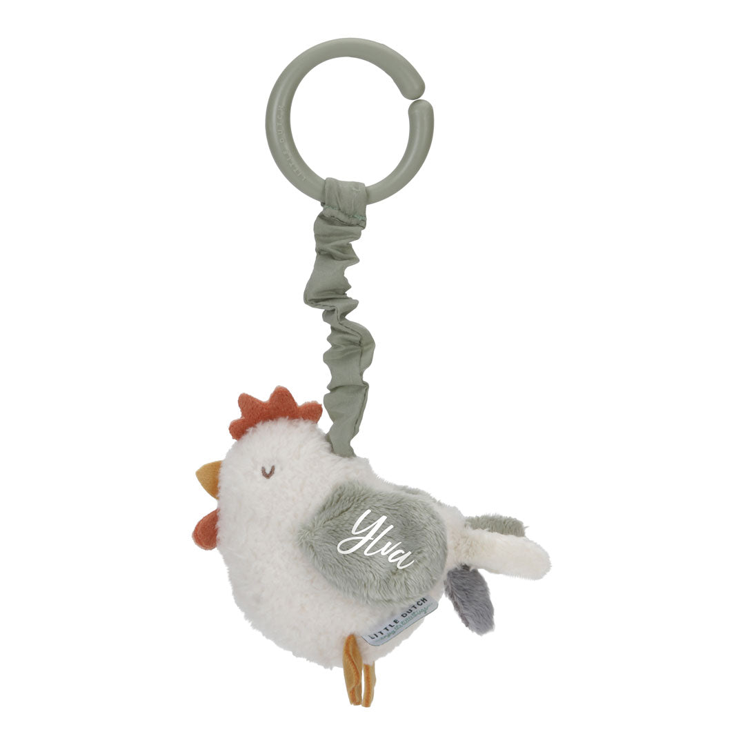 Personalisiertes Zittertier Huhn Little Farm mit Name und Vibrationsfunktion