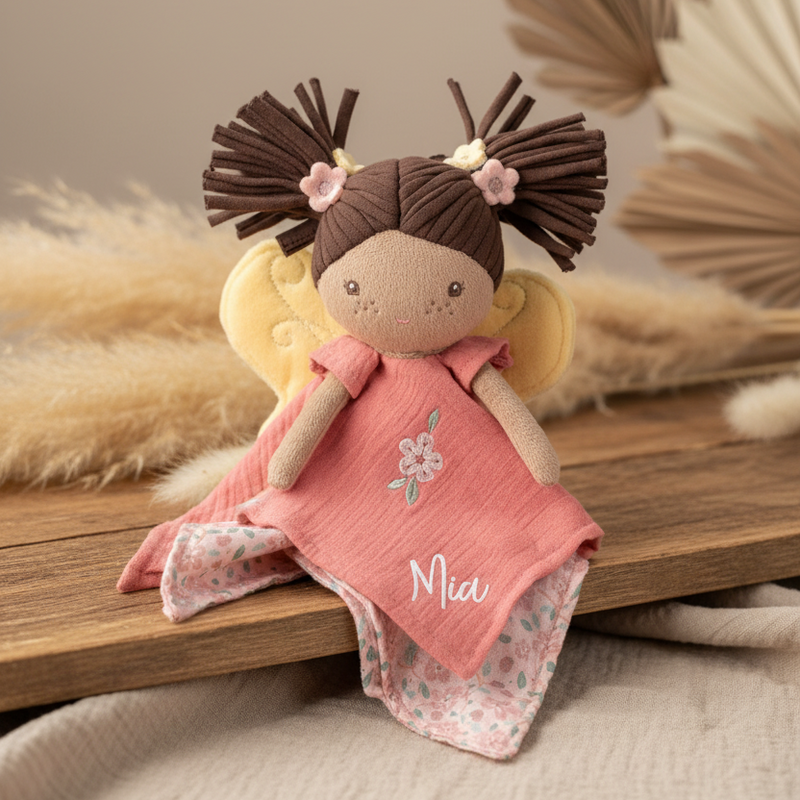 Little Dutch Schnuffeltuch Fairy Evi in Rosa aus der Fairy Garden Kollektion