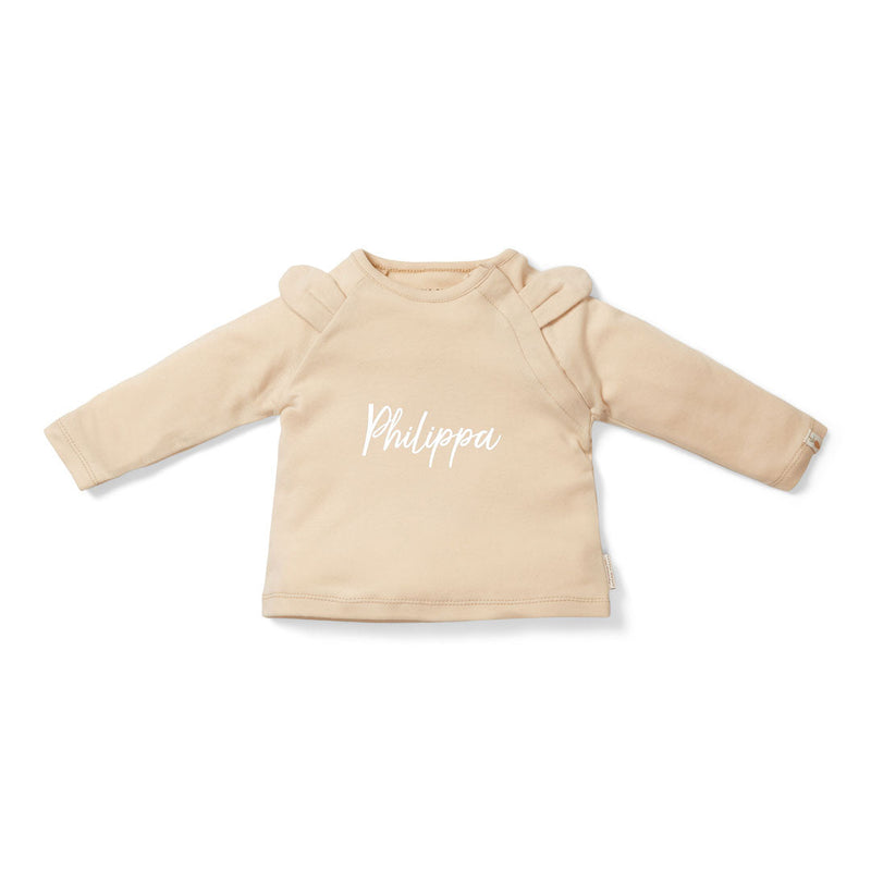 Little Dutch Baby Bunny Langarmshirt in Sand für Babys und Kinder