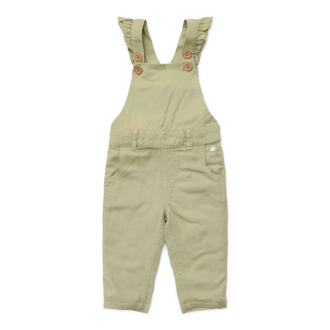 Grüne Little Dutch Latzhose aus der Little Farm Kollektion