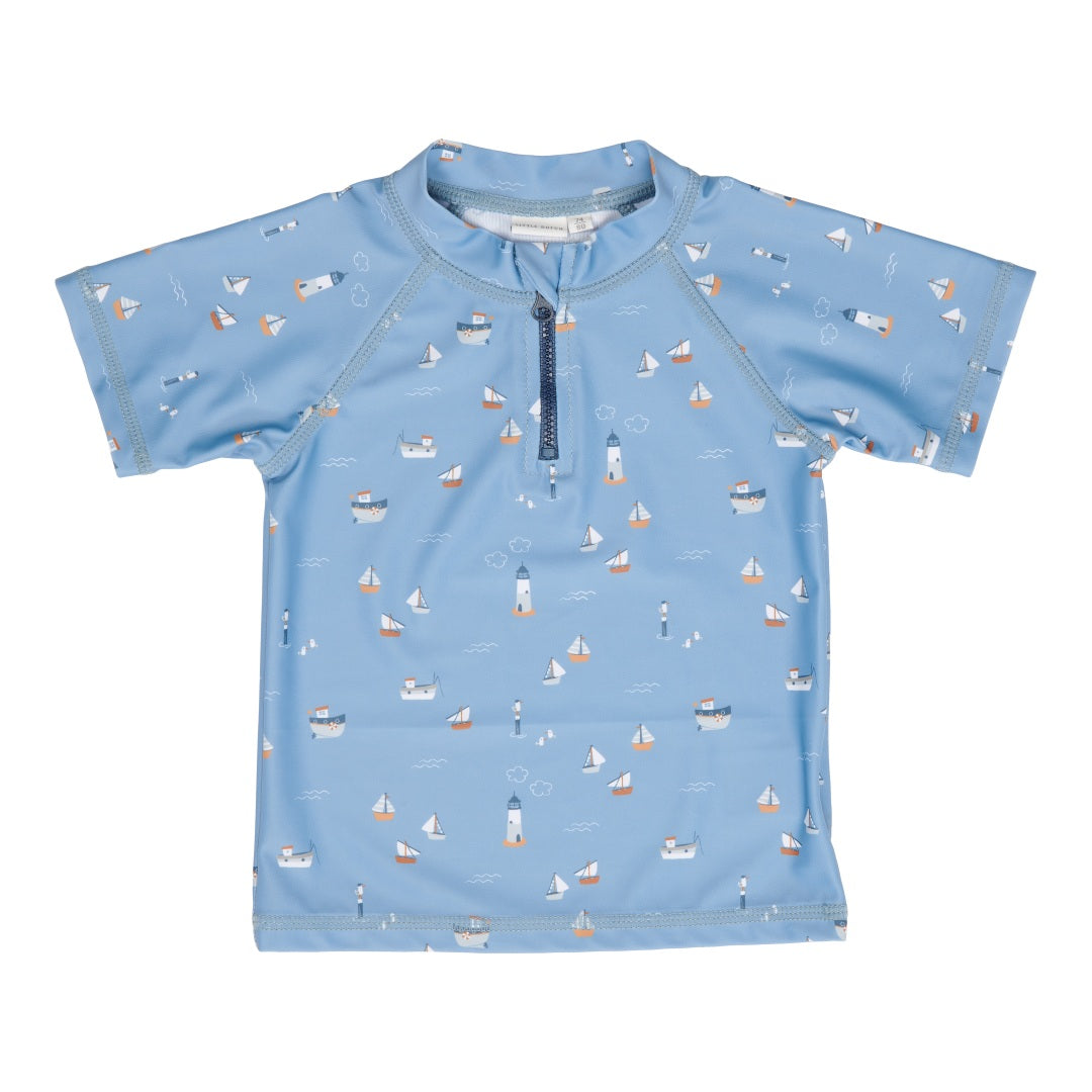 Badeshirt Sailors Bay Dark Blue für Babys in Größe 62/68
