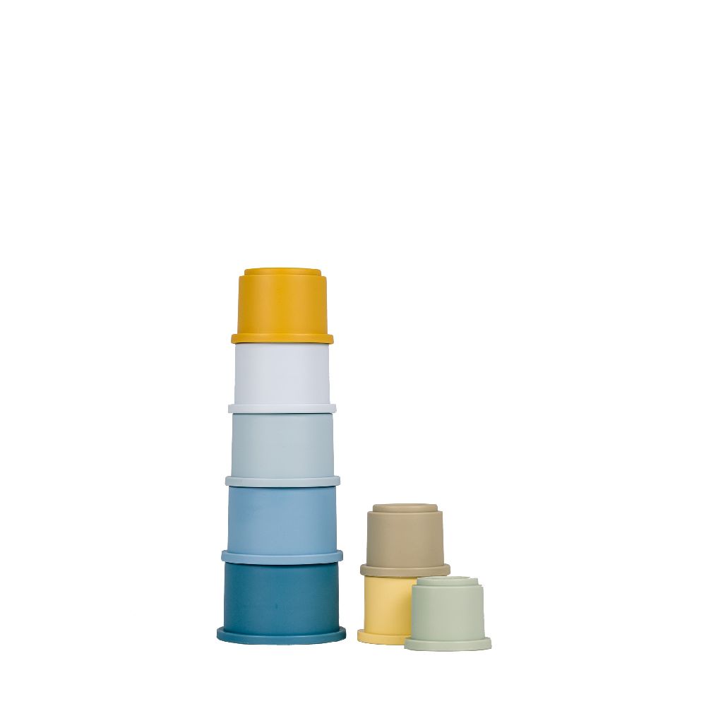 Little Dutch Stapelbecher Blau für Badespaß