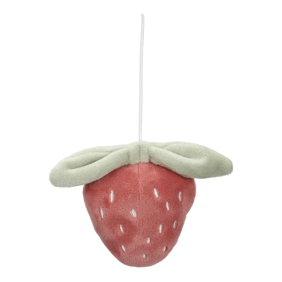 Little Dutch Fairy Garden Musik-Mobile – Detailansicht des rosa Baby-Mobiles zur Förderung der visuellen Wahrnehmung in den ersten Monaten