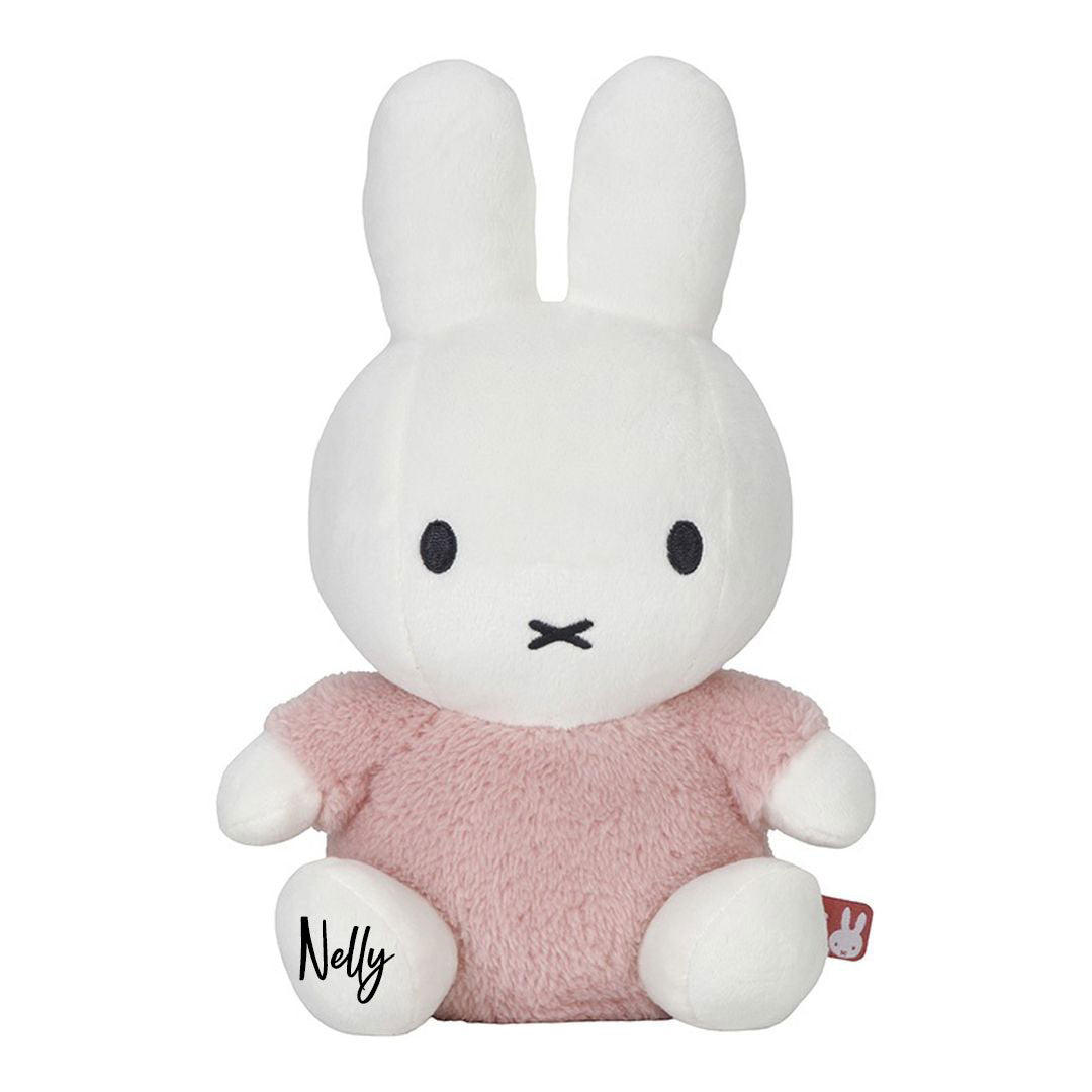 Knuffel konijn Fluffy 25 cm, roze | Miffy x Tiamo