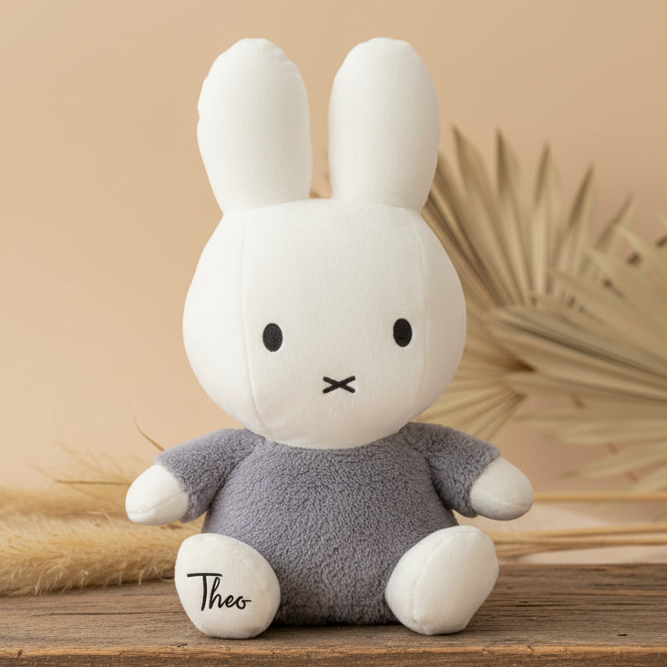Produktansicht 1: Kuscheltier Miffy Hase Fluffy Blau 35 cm zum Kuscheln
