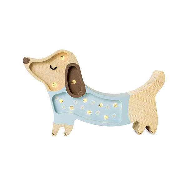 Little Lights Hund Blumen Mini Blau Produktansicht