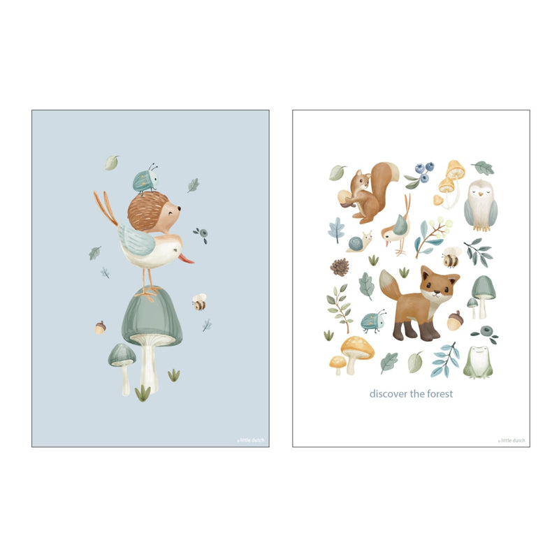 Little Dutch Poster Forest Wonders A3 – dubbelzijdig