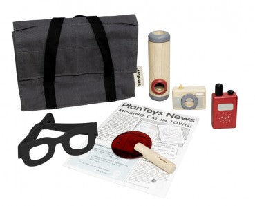 PlanToys Detektiv-Set personalisierbar mit Detektiv-Ausrüstung