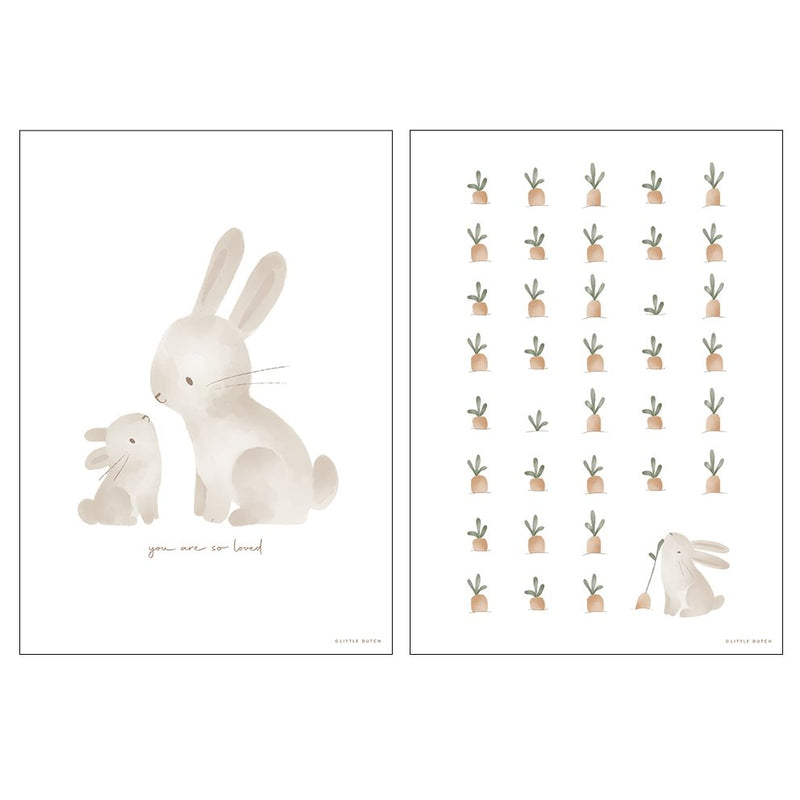 Little Dutch Poster A3 Baby Bunny 29,7 × 42 cm