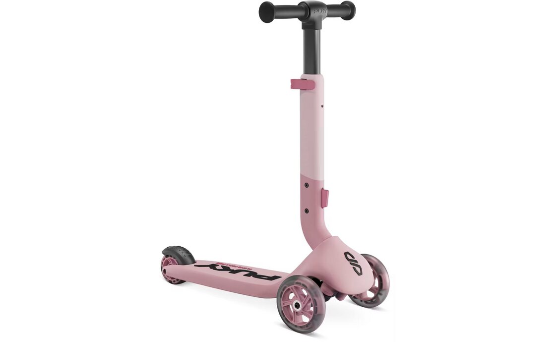 Patinete Puky Push con ruedas LED rosa frambuesa | PUKY