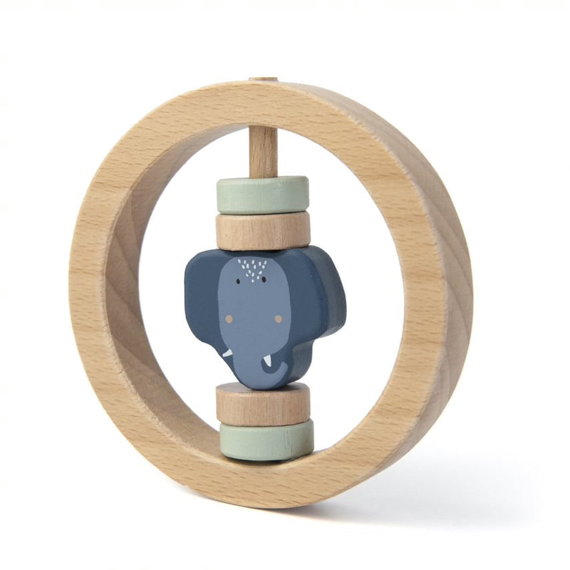 Houten rammelaar - Mevrouw Olifant | Trixie