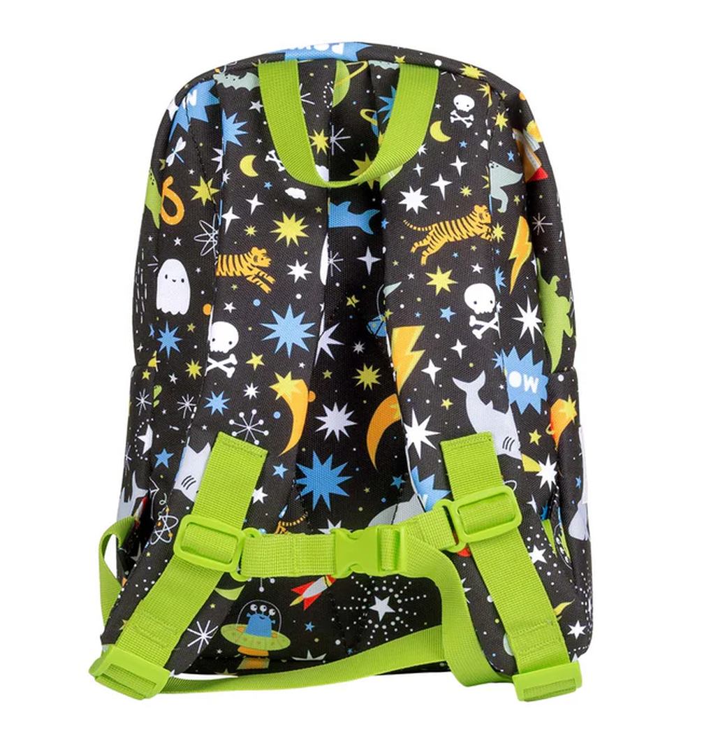 Kinder-Rucksack Galaxy Vorderansicht mit Frontfach
