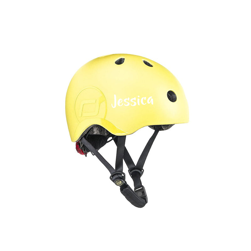 Casco de bicicleta talla S-M, limón | Scoot & Ride