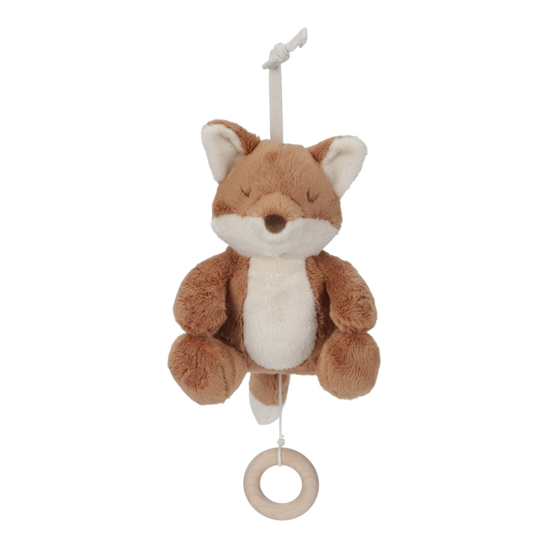 Little Dutch Spieluhr Fuchs Forest Friends – weiche Baby-Spieluhr mit Holzring und beruhigendem Schlaflied fürs Kinderzimmer