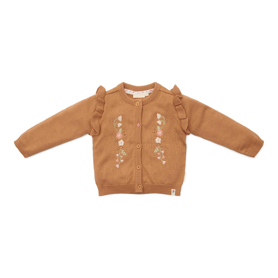 Little Dutch Strickjacke Braun Little Farm – weitere Produktansicht