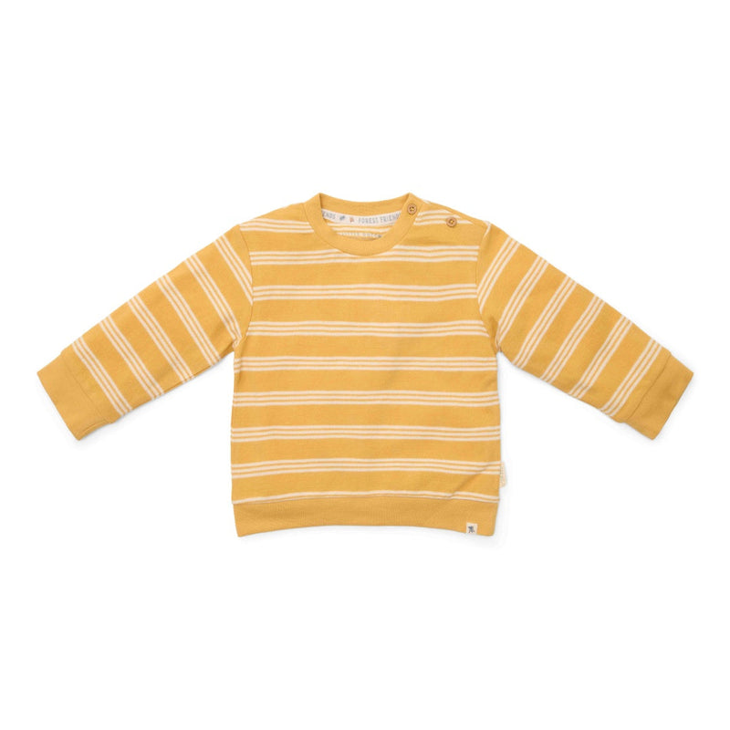 Little Dutch Sweatshirt Yellow Stripe in Gelb und Weiß für Babys und Kinder