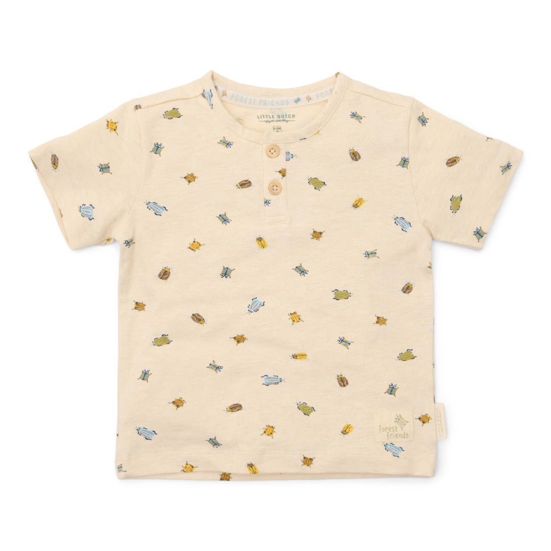 Kinder T-Shirt Bugs Forest Friends in Sand – Kurzarmshirt mit Käfermotiven