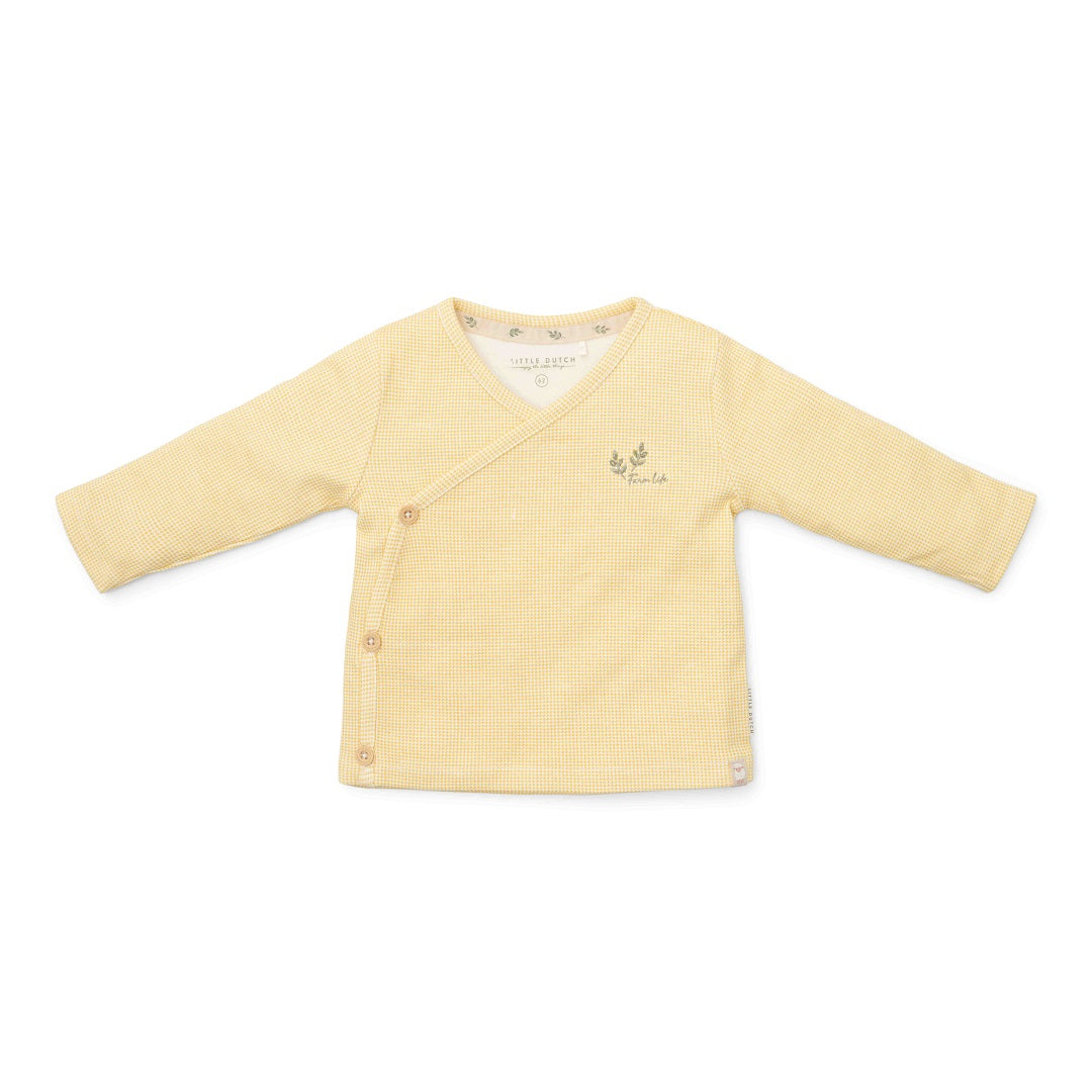 Produktansicht 1: Langarm Wickelshirt Warm Yellow für Babys