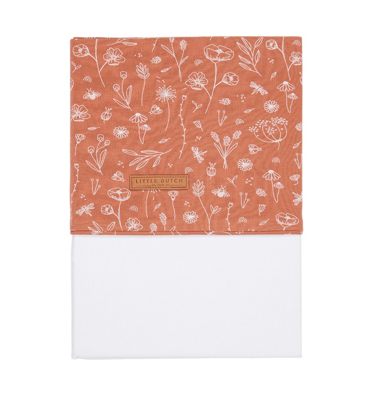 Little Dutch Wiegenlaken Wild Flowers Rust 70 × 100 cm