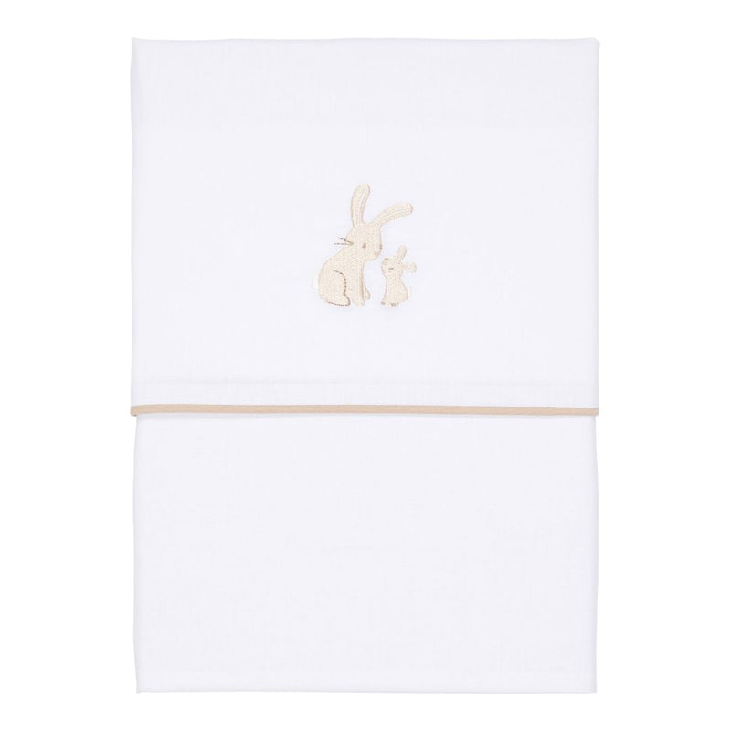 Little Dutch Wiegenlaken Baby Bunny bestickt 70 × 100 cm