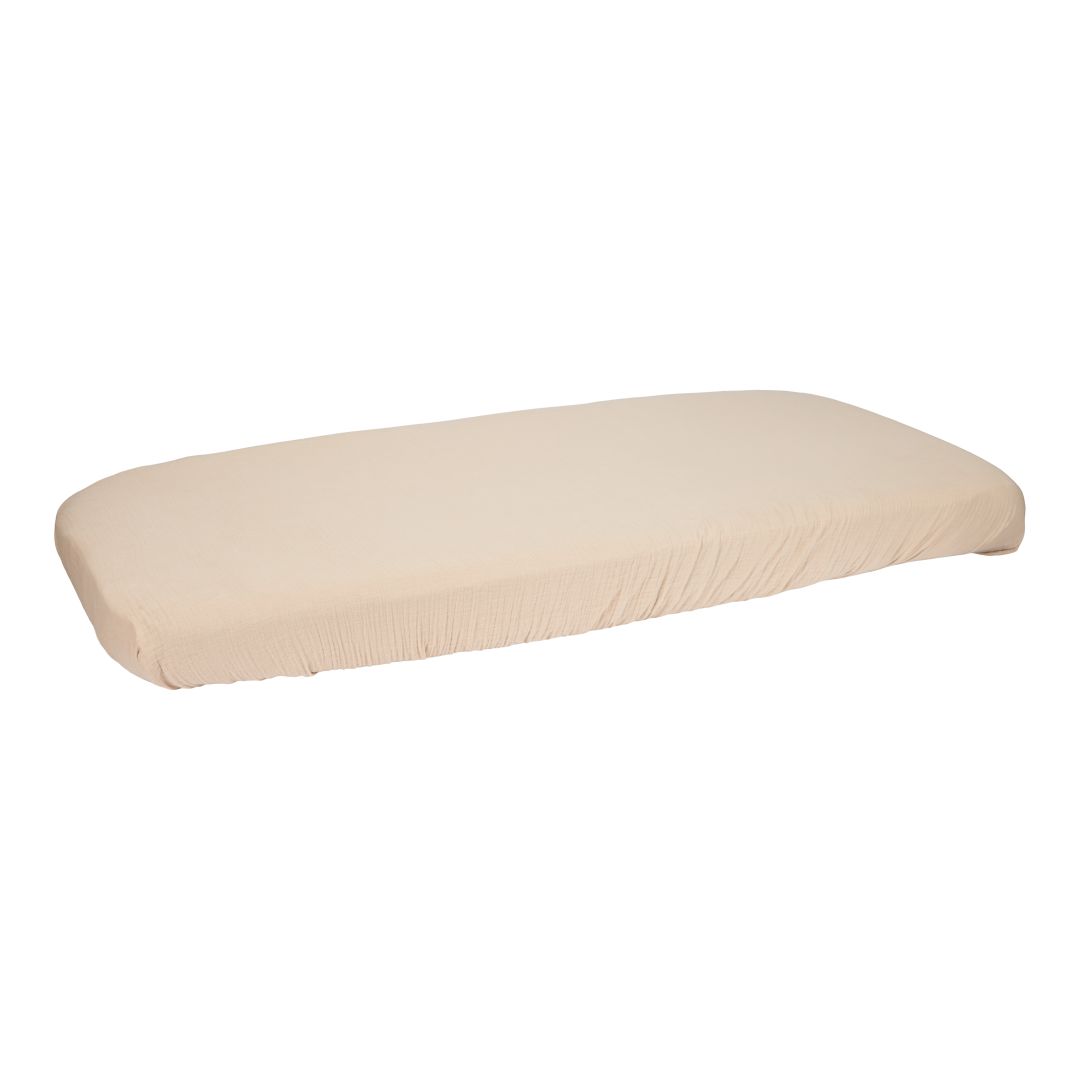 Little Dutch Spannbettlaken Wiege Newborn Naturals Beige 40 x 80 cm