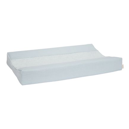 Little Dutch aankleedkussenhoes Pure Soft Blue 44 × 68–72 cm